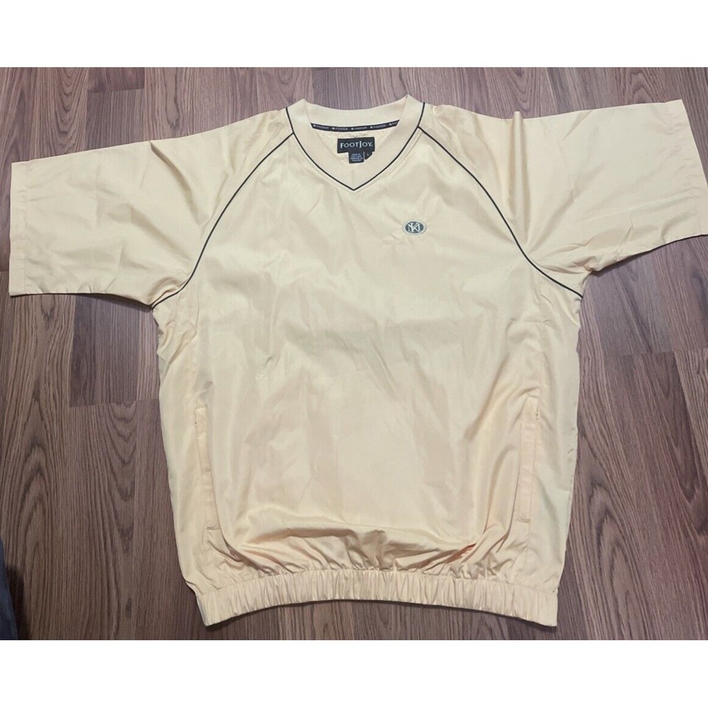 FootJoy Golf Pullover Windshirt Mens Large V Neck Lightweight Water Resistant